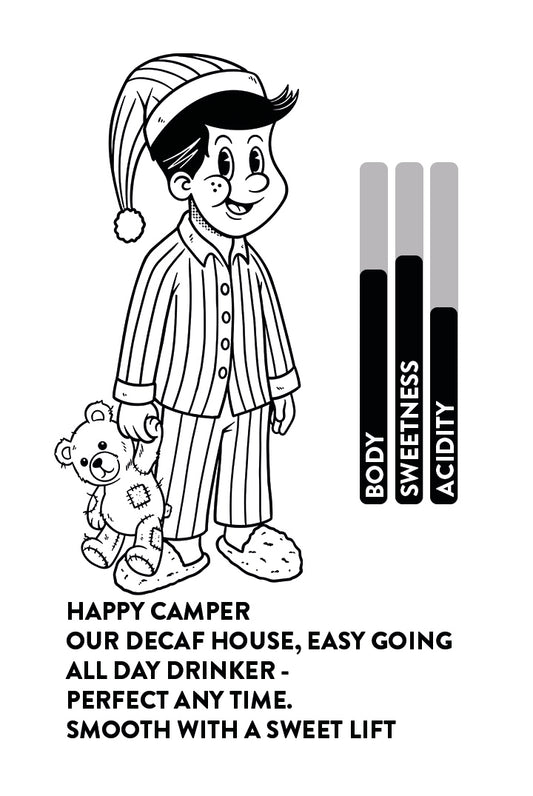 Happy Camper House Decaf | Chocolate • Brown Sugar • Citrus