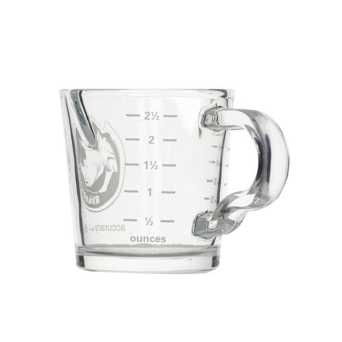 RHINO SHOT GLASS 2.4OZ/70ML WITH SPOUT AND HANDLE