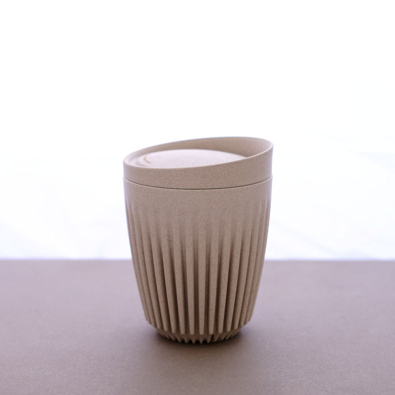 HUSKEE CUP & LID NATURAL - 12OZ/36CL (4 PACK)