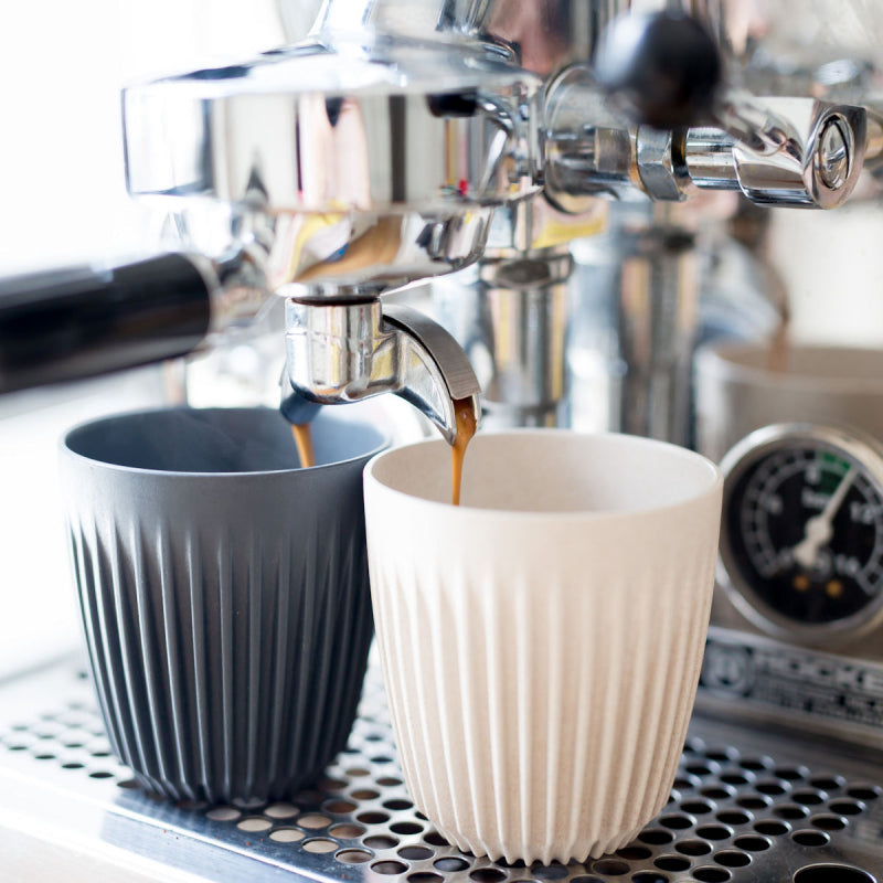 HUSKEE CUP & LID CHARCOAL - 8OZ/24CL (4 PACK)