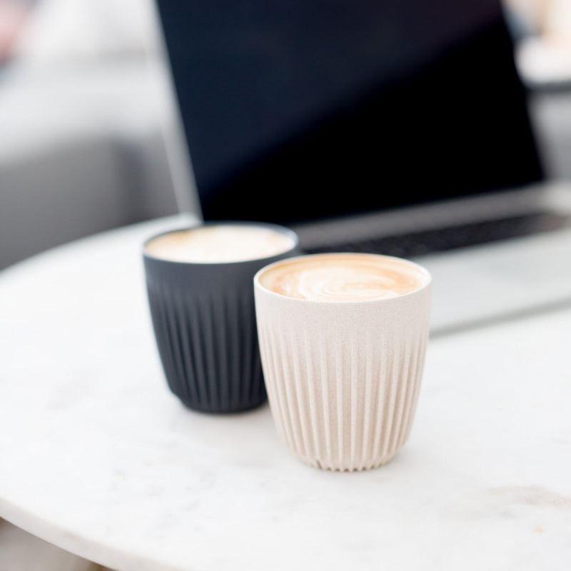 HUSKEE CUP & LID NATURAL - 6OZ/18CL (4 PACK)