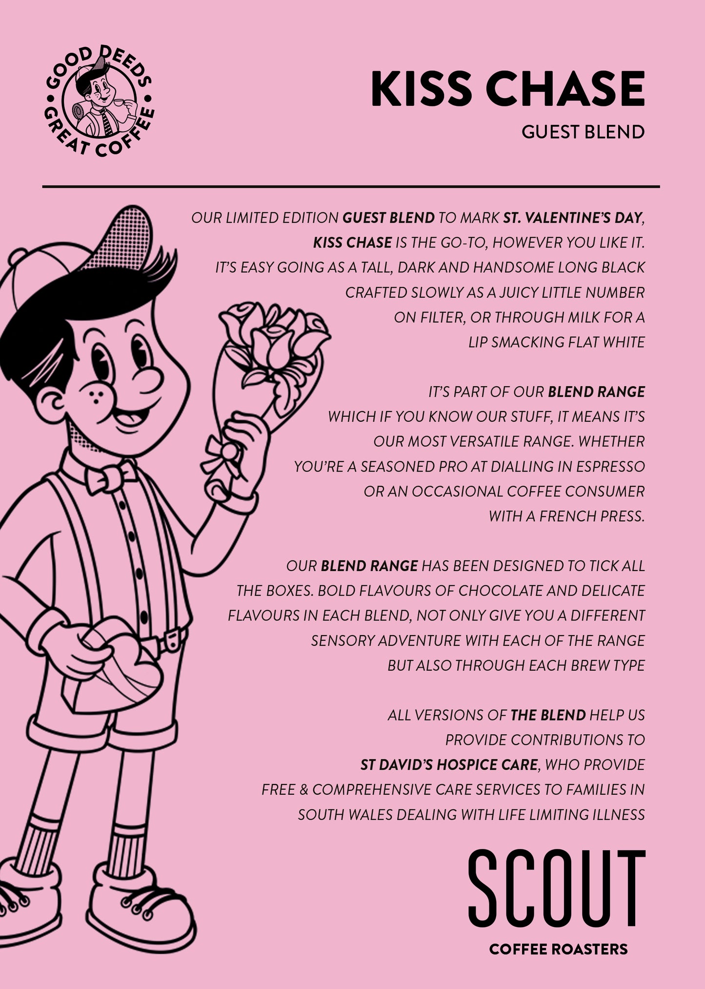 Kiss Chase Espresso Blend | Cacao • Almond • Strawberry • Maple