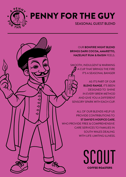 PENNY FOR THE GUY | Seasonal Guest Blend - Dark Cocoa • Amaretto • Hazelnut • Rum & Raisin