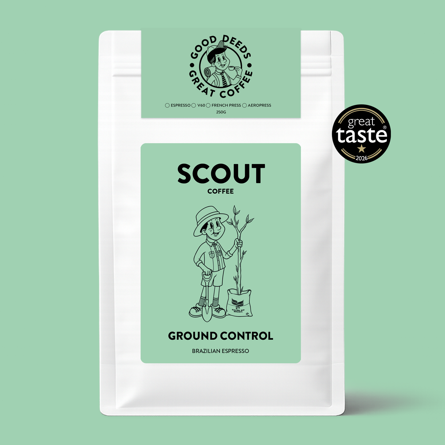 Ground Control Espresso | Single Origin Brazil • Dark Chocolate • Smooth Caramel • Almond
