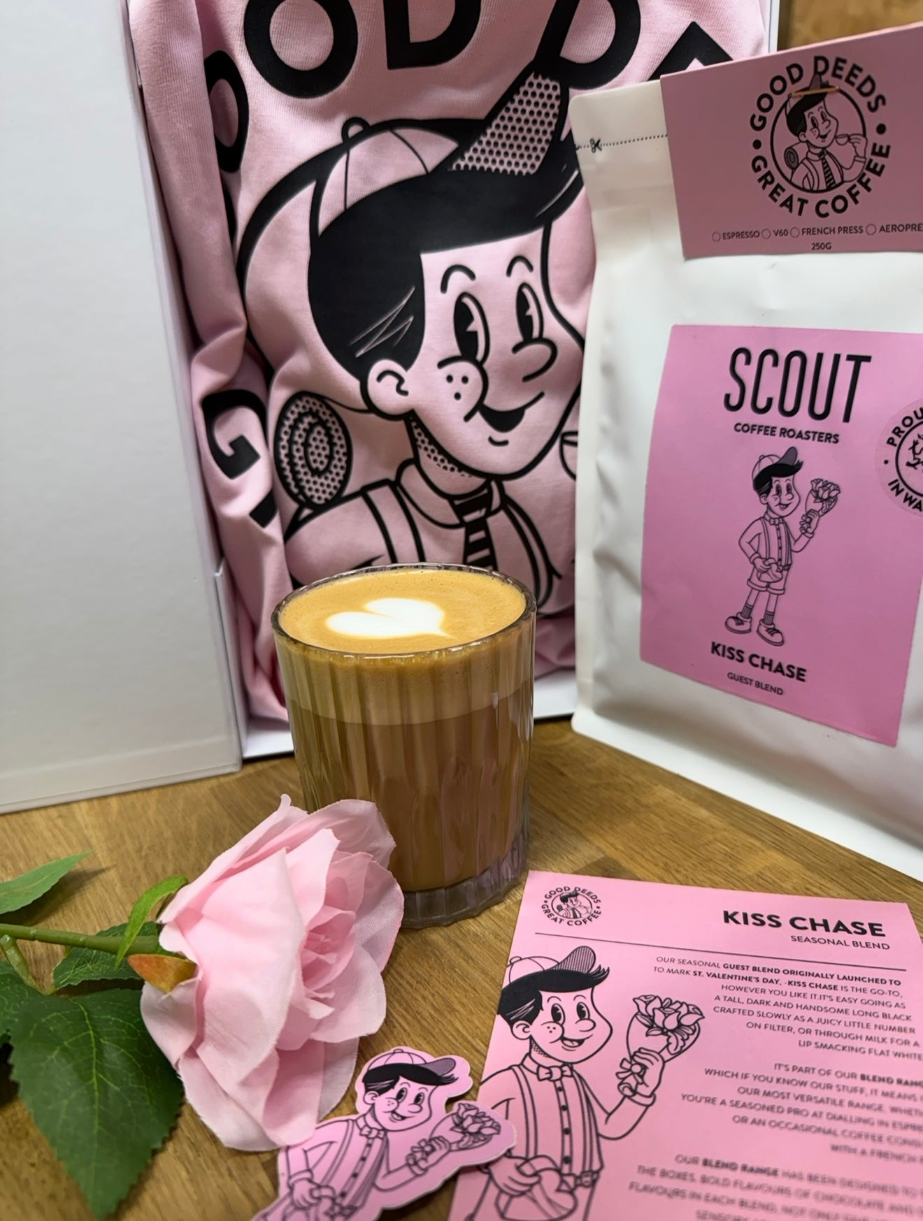 Kiss Chase Gift Set Limited Edition Coffee & Merch Bundle