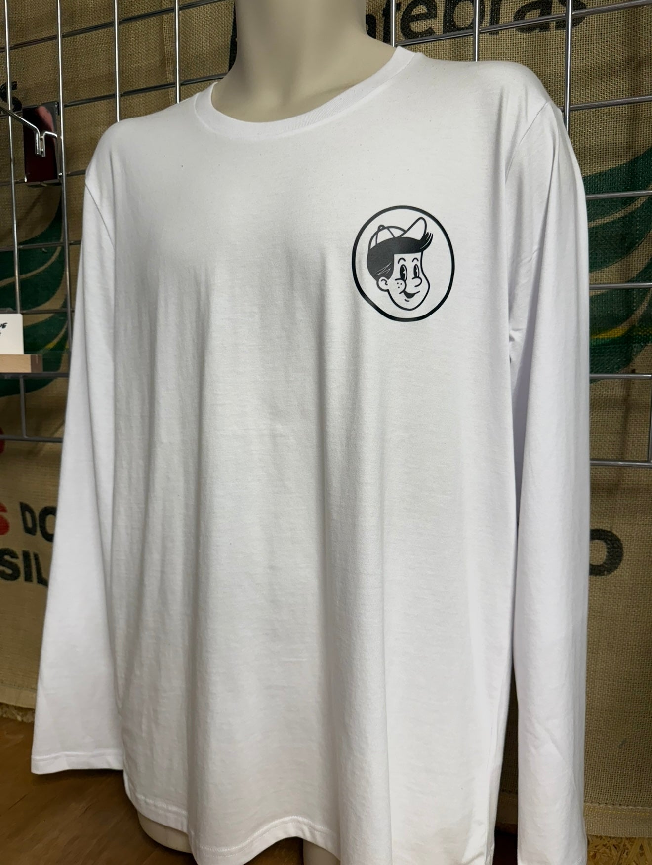 Good Deeds Long Sleeves - White Long Sleeve Tee
