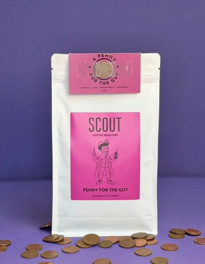 PENNY FOR THE GUY | Seasonal Guest Blend - Dark Cocoa • Amaretto • Hazelnut • Rum & Raisin