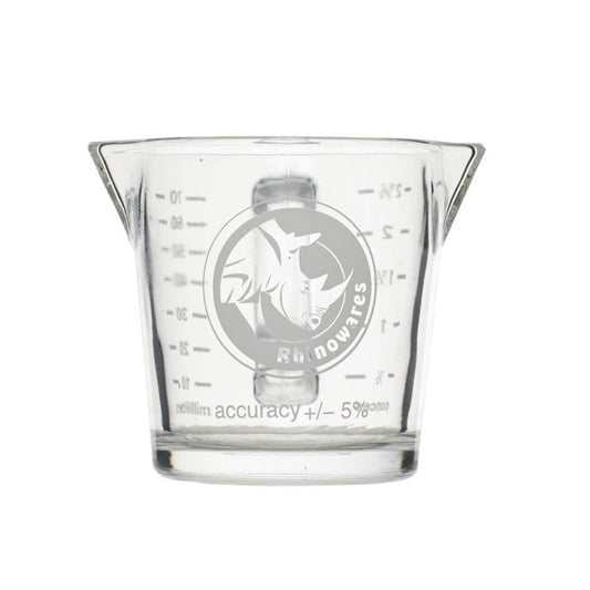 RHINO SHOT GLASS 2.4OZ/70ML WITH SPOUT AND HANDLE