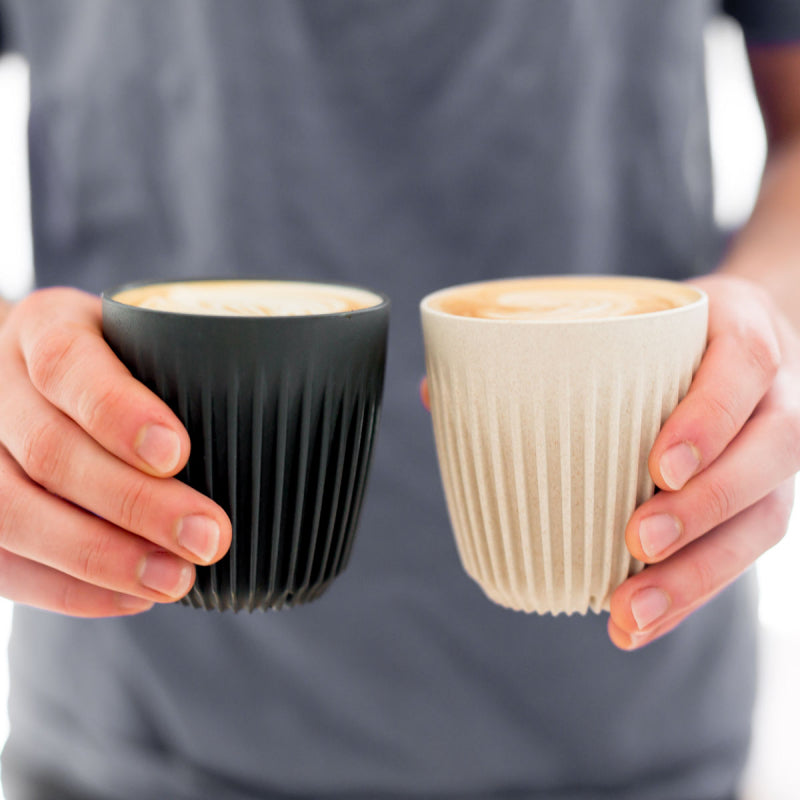 HUSKEE CUP & LID NATURAL - 12OZ/36CL (4 PACK)