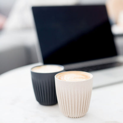 HUSKEE CUP & LID NATURAL - 12OZ/36CL (4 PACK)