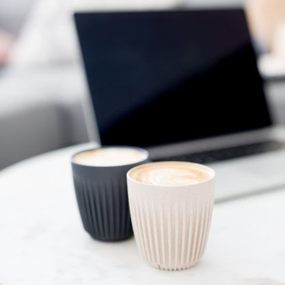 HUSKEE CUP & LID CHARCOAL - 8OZ/24CL (4 PACK)