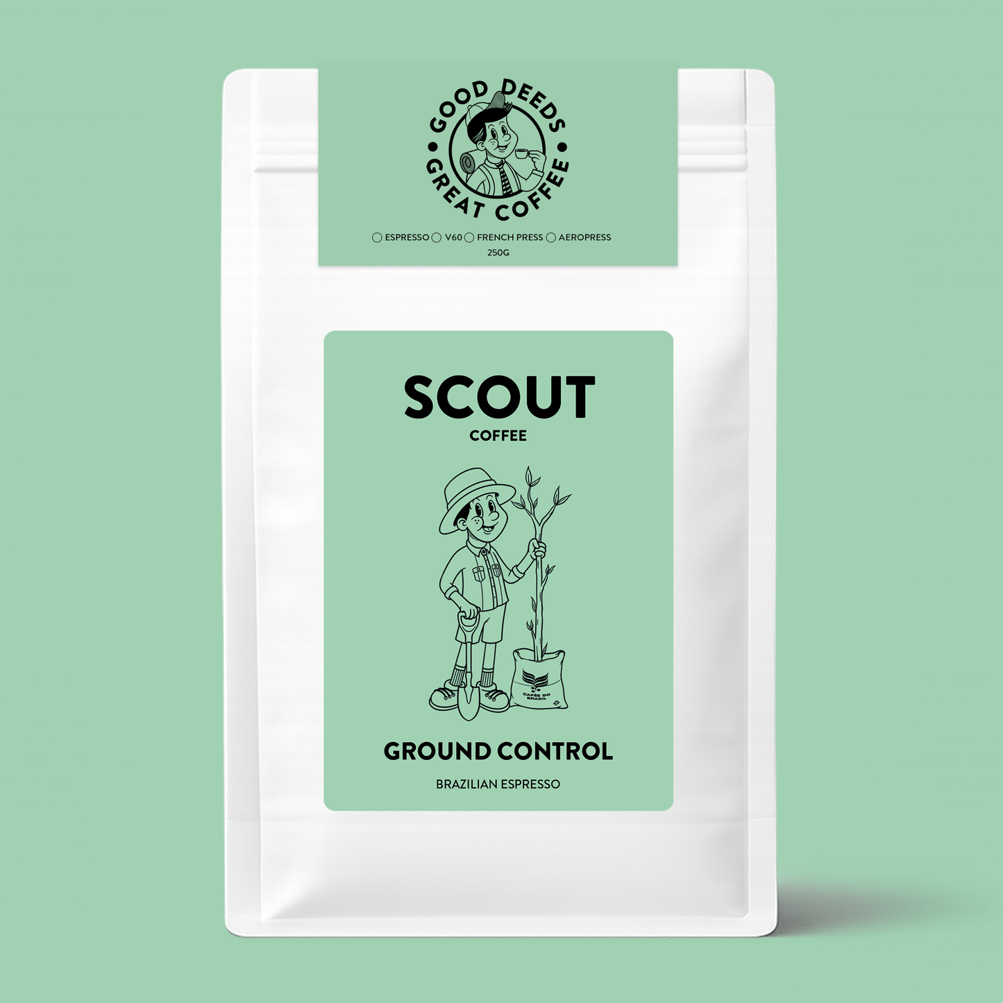 Ground Control Espresso | Single Origin  Brazil • Dark Chocolate • Smooth Caramel • Almond