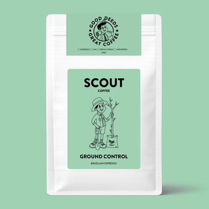 Ground Control Espresso | Single Origin  Brazil • Dark Chocolate • Smooth Caramel • Almond